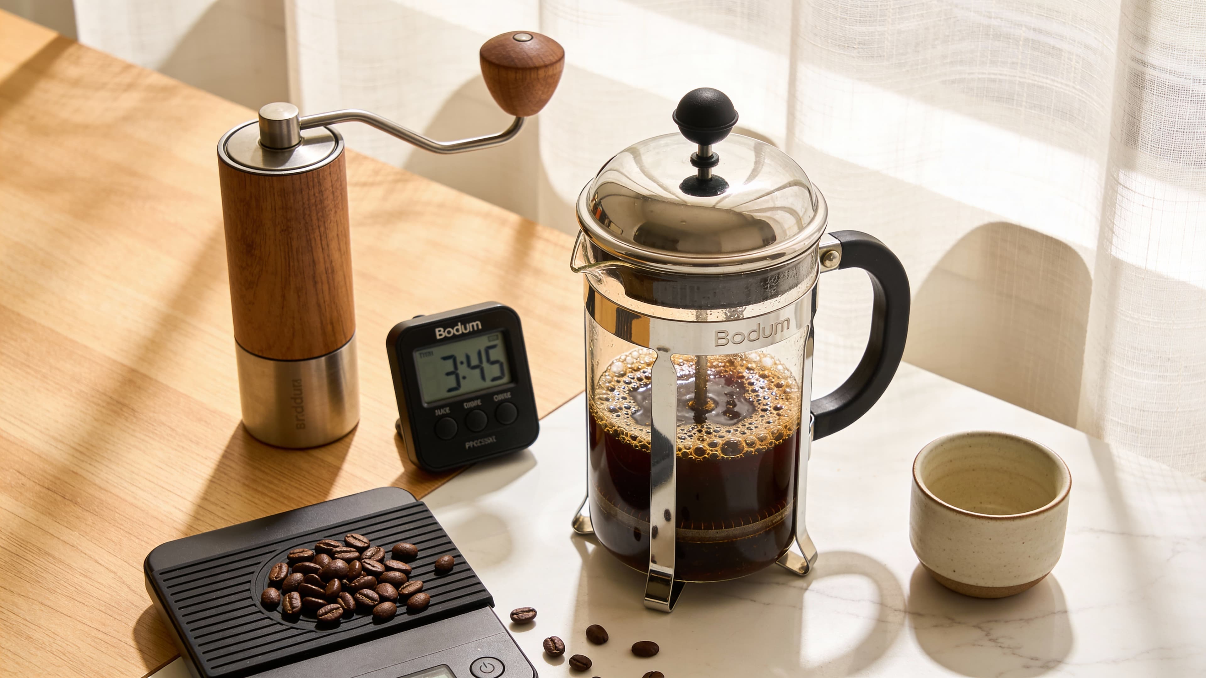 French Press Anleitung: Vollmundiger Kaffee in 4 Minuten